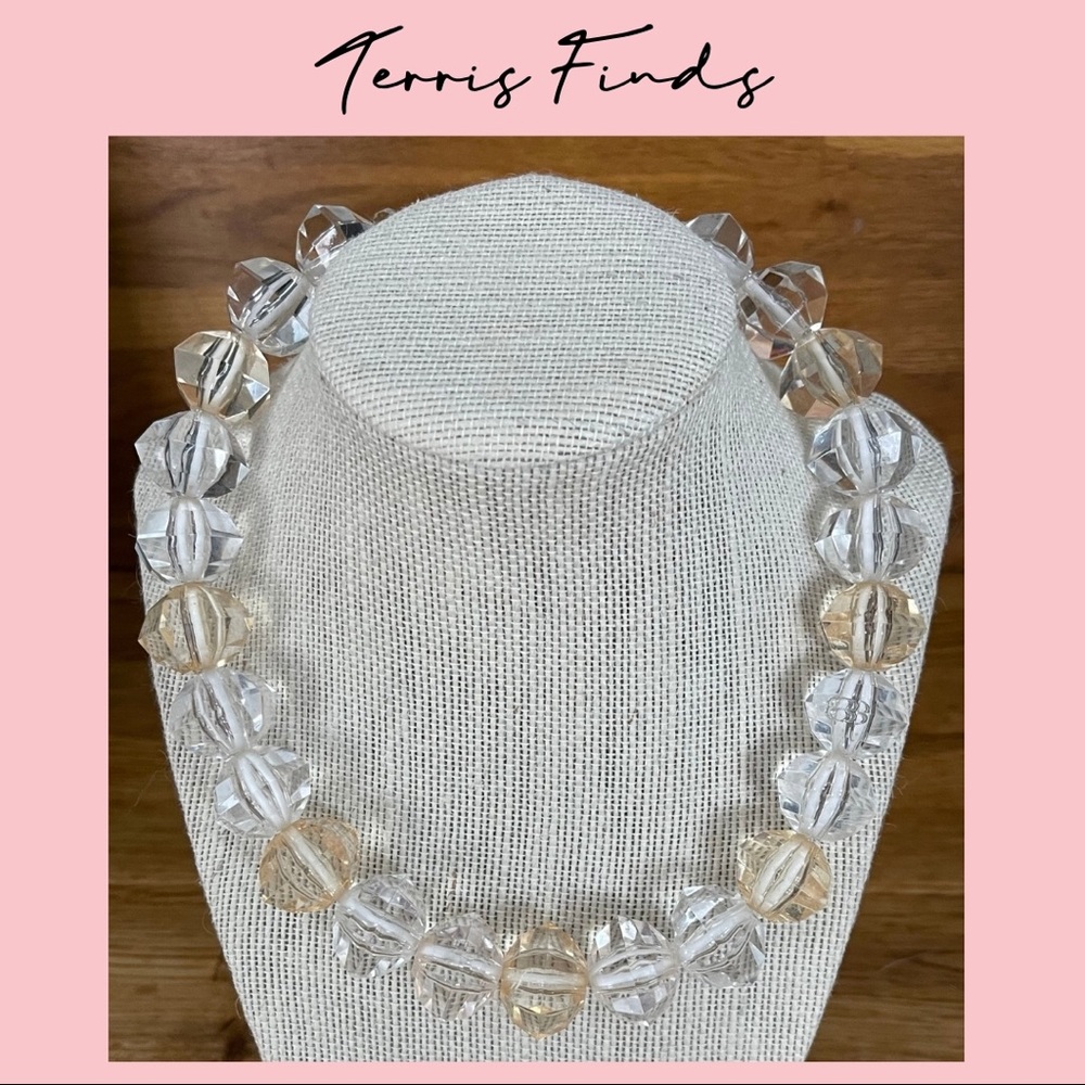 Vintage Plastic Statement Necklace